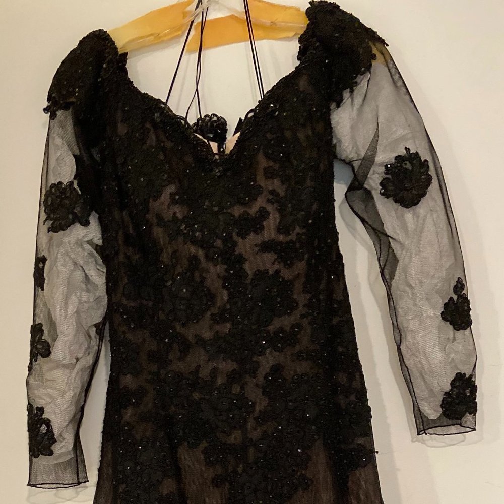 Yoly Munoz Black Evening Gown